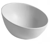 SAPHO - DOME OBLIQUO keramické umyvadlo na desku, Ø 44,5cm, bílá WH031