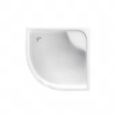 Akrylátová sprchová vanička hluboká - čtvrtkruh Denver 042B (80x80x41 | R 55 cm)