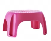Stolička do koupelny, růžová, nosnost 100 KG, v. 22 cm, š. 33 cm, hl. 24 cm (A1102613)