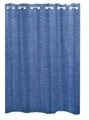 Sprchový závěs DROPS, PVC - modrý, 180 × 200 cm (34330)