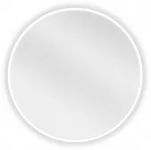 MEXEN - Loft zrcadlo 30 cm, bílý rám 9850-030-030-000-20