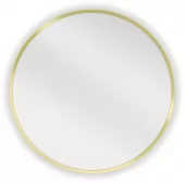 MEXEN - Loft zrcadlo 30 cm, zlatý rám 9850-030-030-000-50
