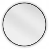MEXEN - Loft zrcadlo 30 cm, černý rám 9850-030-030-000-70
